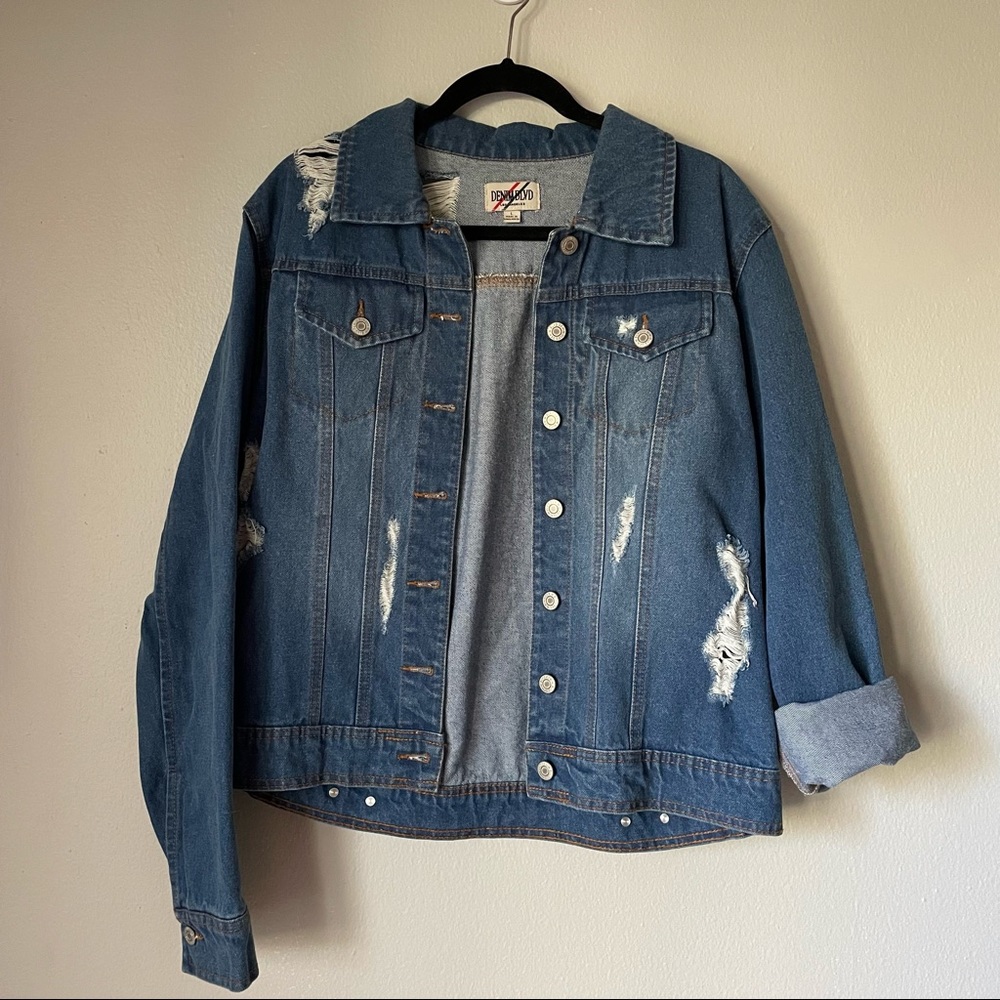 Distressed Denim Jacket